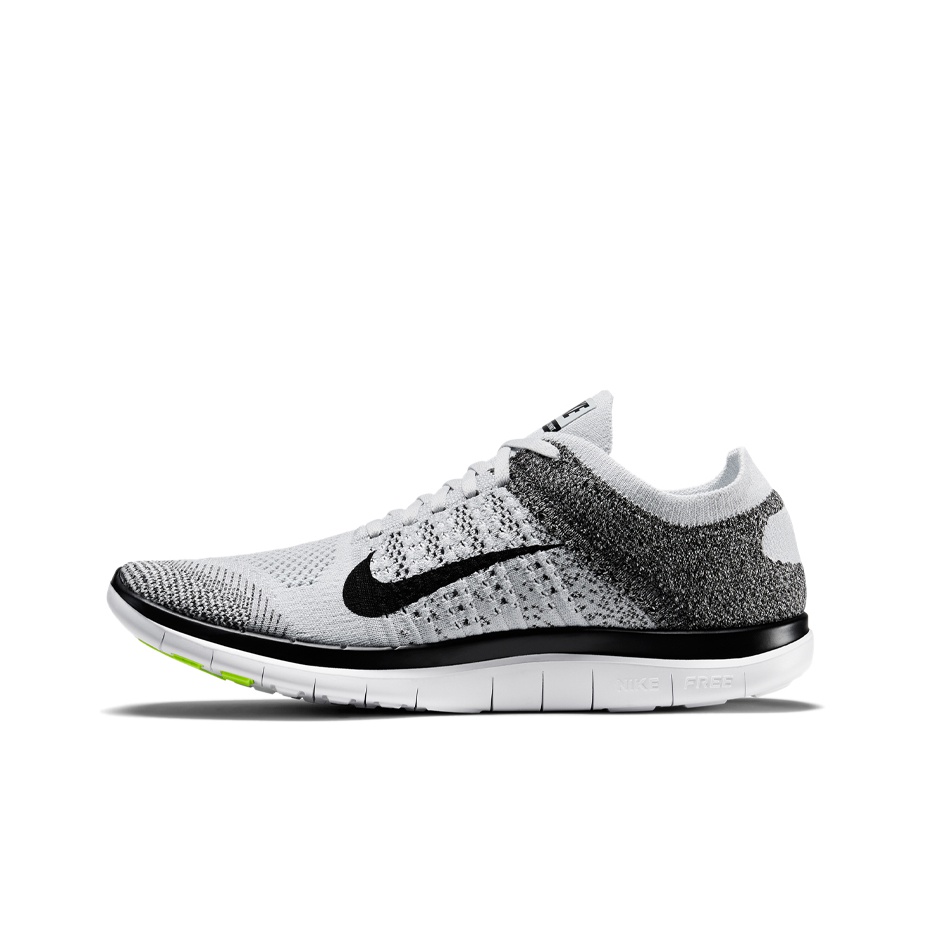 Nike Free 4.0 Flyknit White Black POIZON