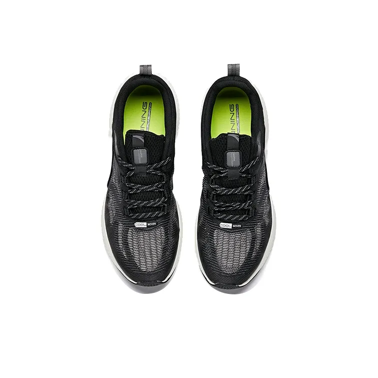 Anta Cushioned Slip-Resistant Abrasion-Resistant Breathable Low-Top Running Shoes Men's Black Gray-2