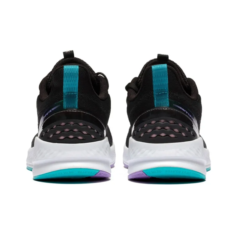361° Cushioning, Slip Resistant, And Abrasion Resistant Low Top Running Shoes Women's Black Green-2