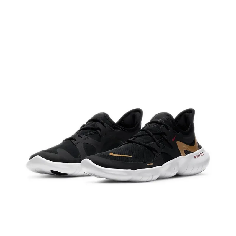 Nike Free Rn 5.0 'Black Metallic Gold' Women's-2