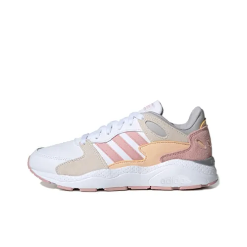 Adidas Neo Crazychaos 1.0 Running Shoes Women's Low-Top Ivory White/Bright White/Bright Orange/Second Grey