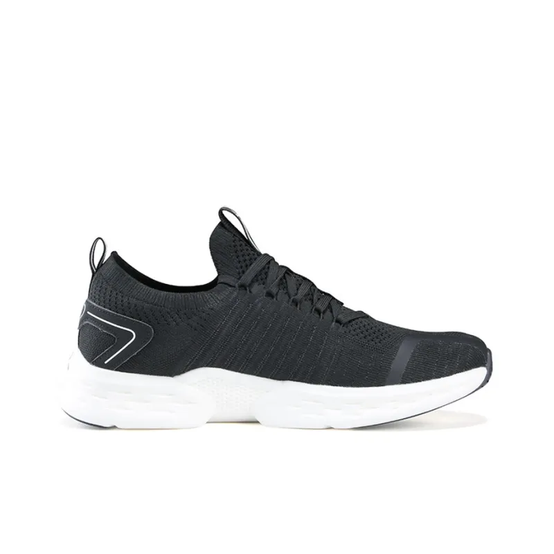 PEAK Light Stretch Low Top Running Shoes Women's Black White-1