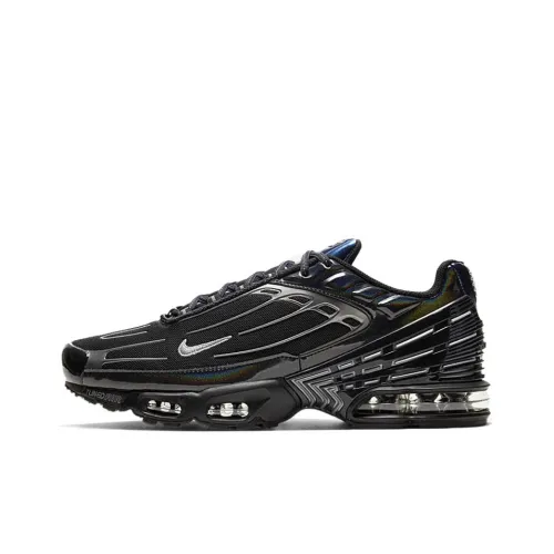 Nike Air Max Plus Running Shoes Men Low-Top Black Blue