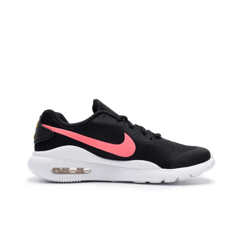 Nike Air Max Oketo Cushioned Slip-Resistant Low-Top Air Cushion Long Distance Running Running Shoes GS Black Red-1