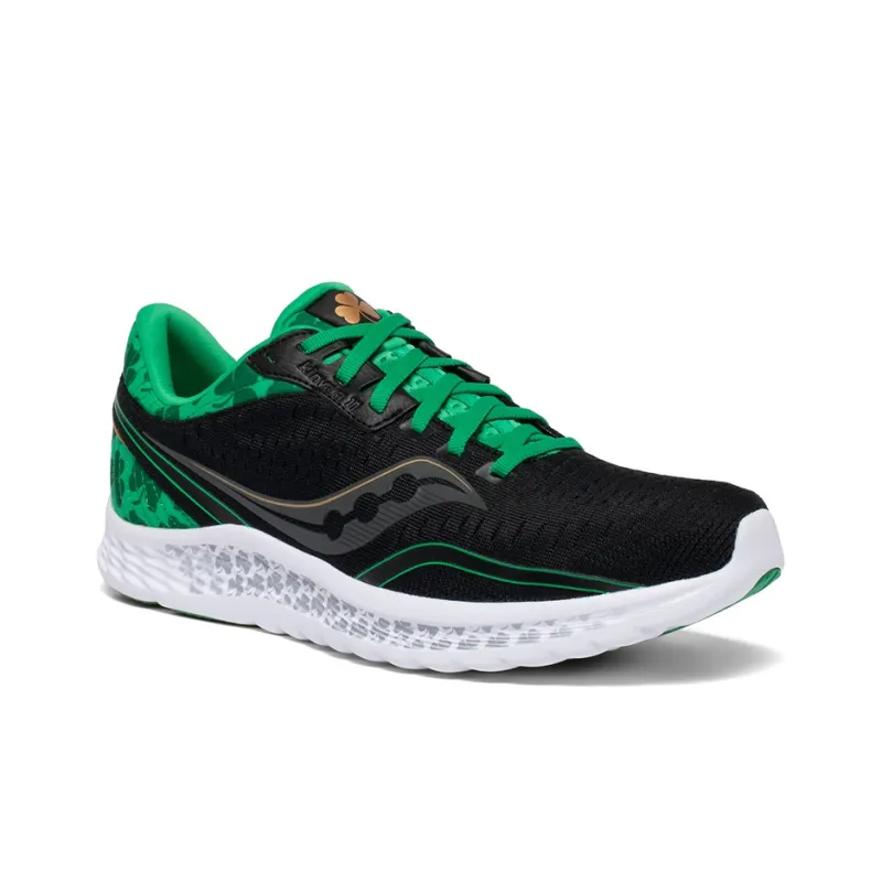 Saucony Kinvara St. Paddy's Day Bloom 11 Low-Top Running Shoes Women's Black Green-2