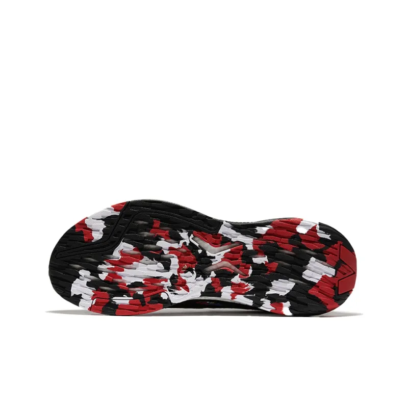 XTEP Low Top Running Shoes Men's Black Red-4