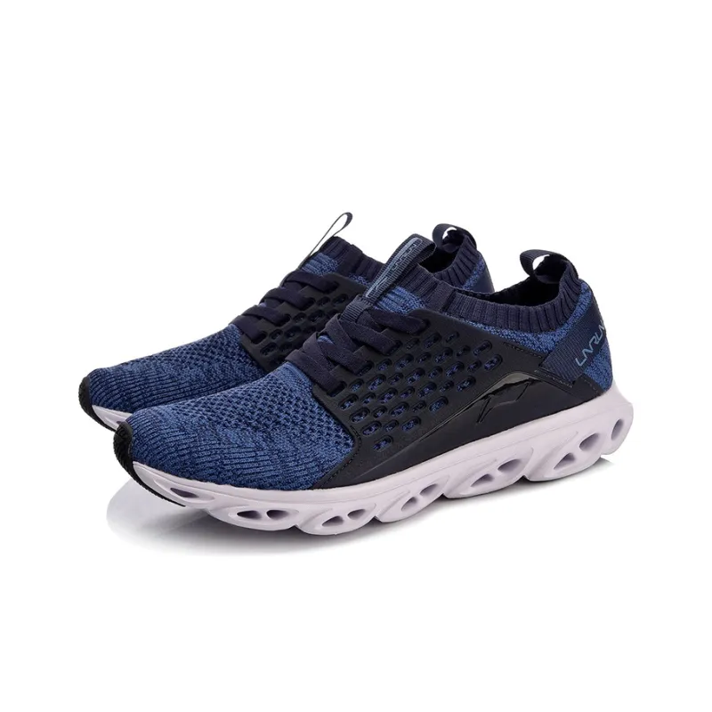 LINING Li Ning Arc Running Shoes Unisex Low-Top Black/Blue-2