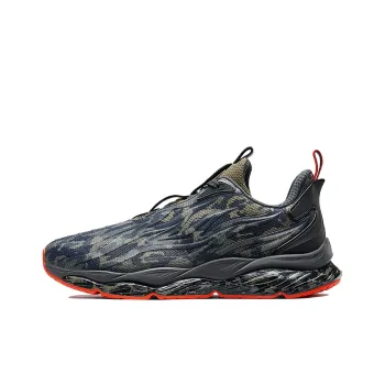 XTEP Windfire 22 Shock Absorbers With Slip Resistant Features Low Top Running Shoes Men's Army Green