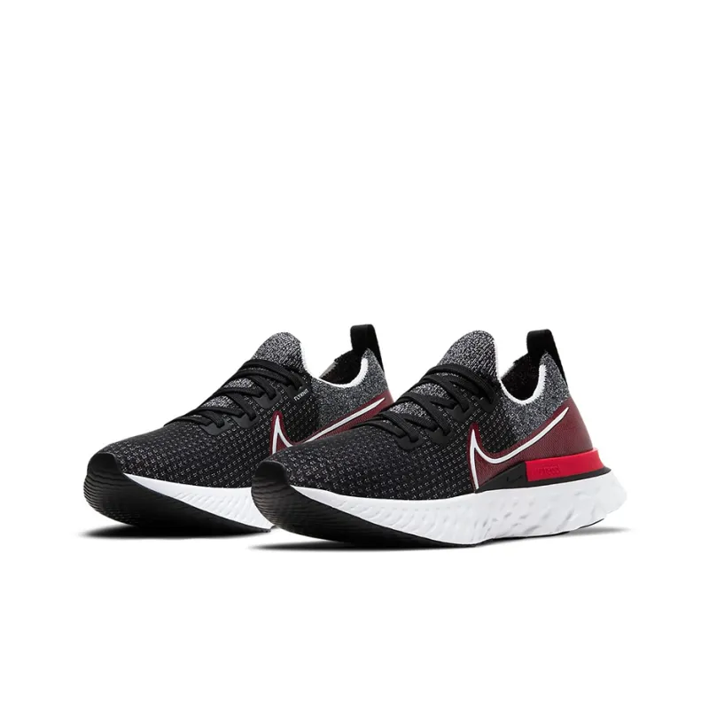 Nike React Infinity Run Flyknit Black University Red-2