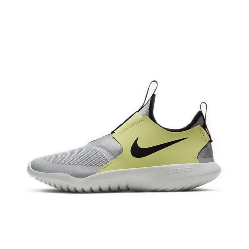 Nike Flex Runner Running Shoes Women's Low-Top Yellow Gray