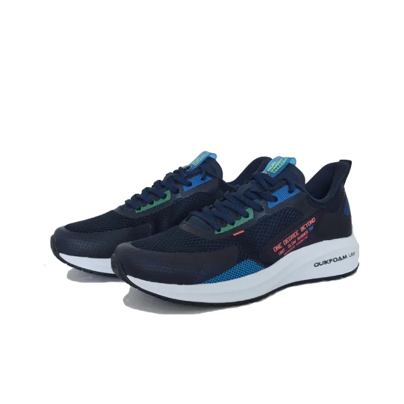 361° Yu Yi Rainy Q Cube Low Top Running Shoes Men's Black Blue Shadow-2