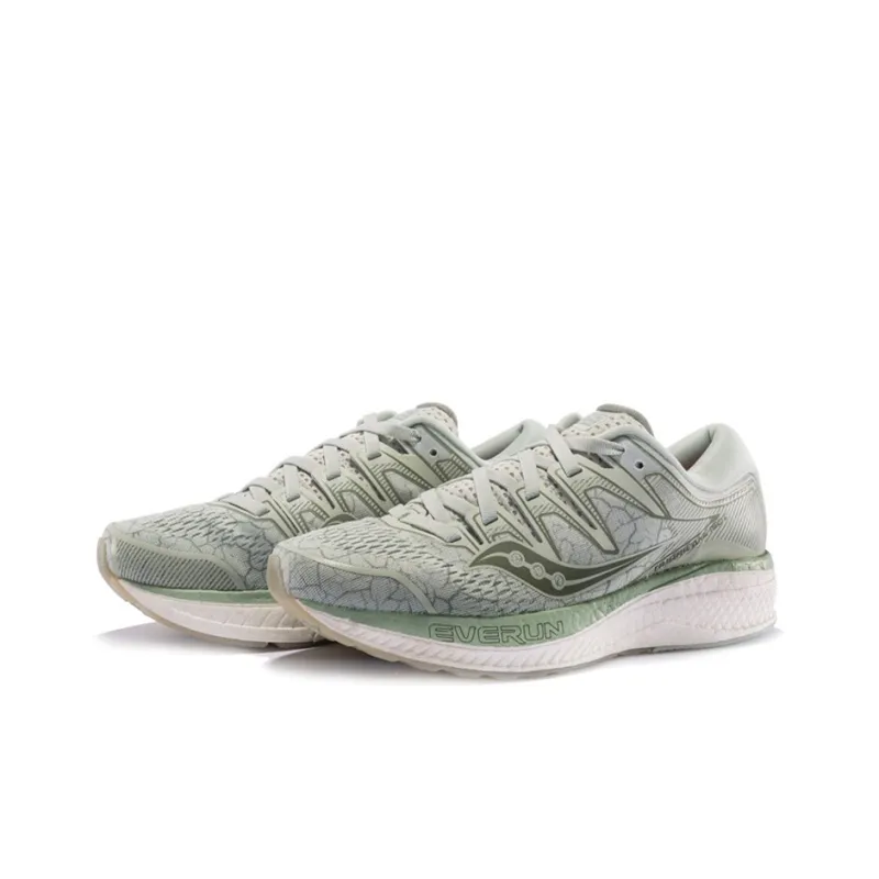 Saucony Hurricane Hurricane ISO 5 Low-Top Running Shoes Women's Rippled Grass Gray-2