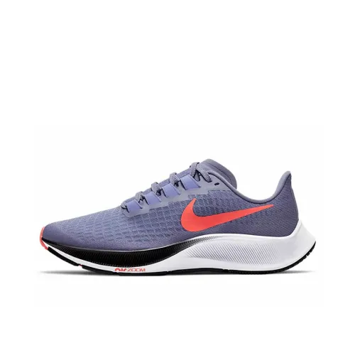 Nike Pegasus 37 Running Shoes Women's Low-Top Light Purple/Orange