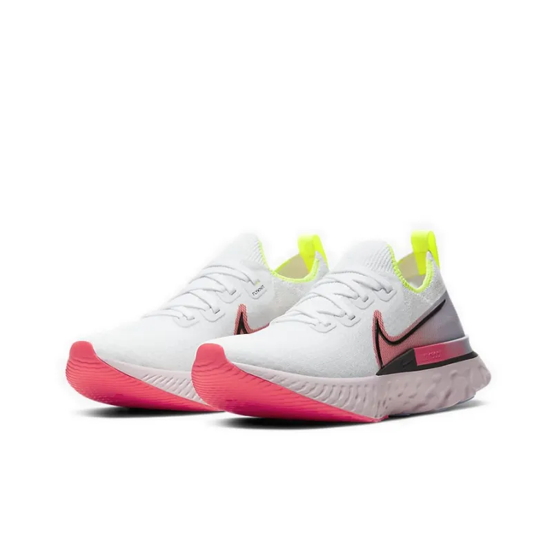 Nike React Infinity Run Flyknit White Laser Crimson Women's-2