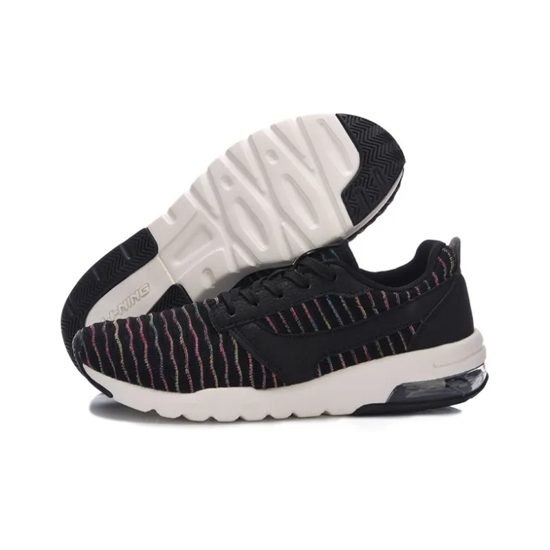 LiNing Breathable Low Top Running Shoes Women's Black-3