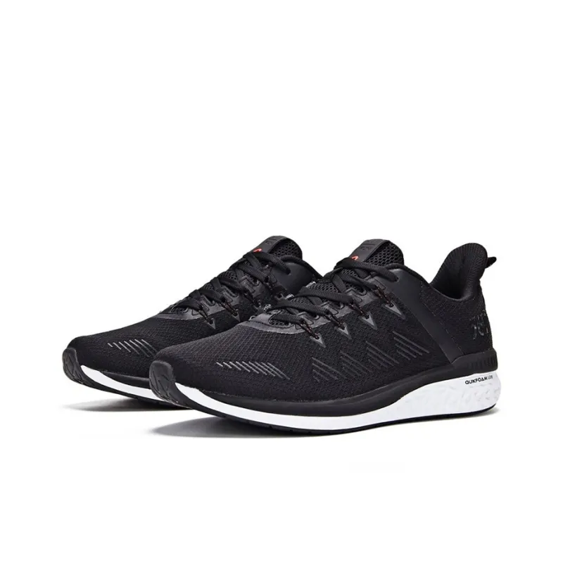 361° Lightweight And Breathable Low-Top Running Shoes Men's Obsidian Black-1