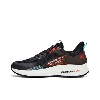 361° Yu Yi Rainy Comfort Low Top Running Shoes Women's Black Red Mesh