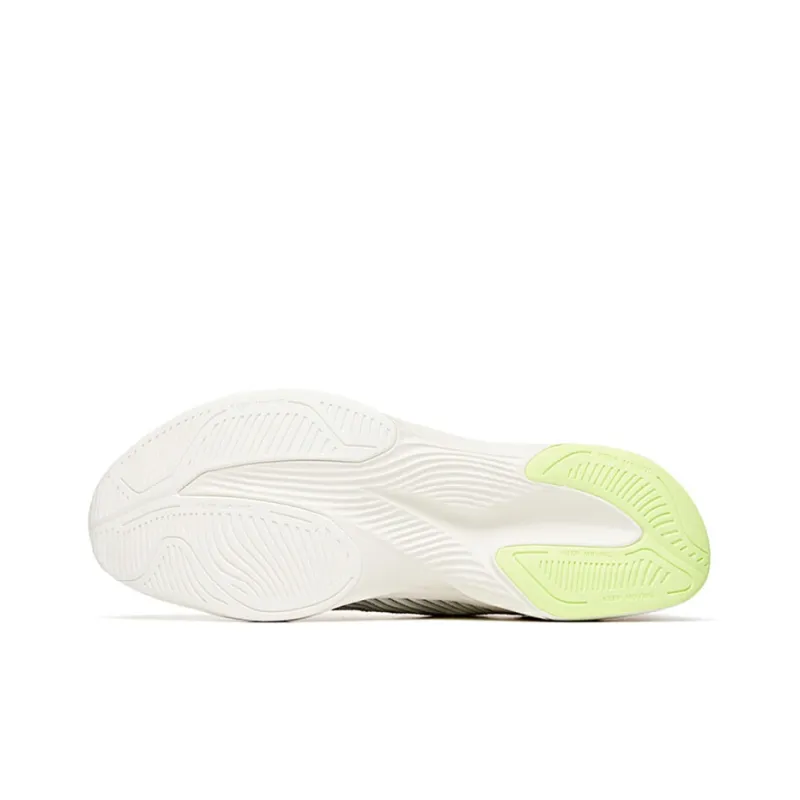 Anta Running Collection Anti Slip Wear Resistant Low Top Running Shoes Men's White Black-4