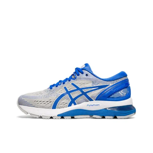 Asics GEL-Nimbus 21 Running Shoes Women's Low-Top Gray/Blue