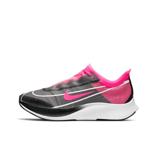 Nike Zoom Fly 3 Running Shoes Women's Low-Top Rose Red/Grey