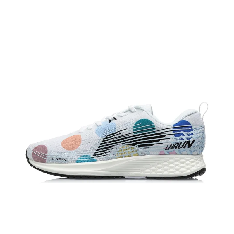LiNing Red Hare 4 V2 Cushioned Slip Resistant Low Top Running Shoes Women's Blue White-0