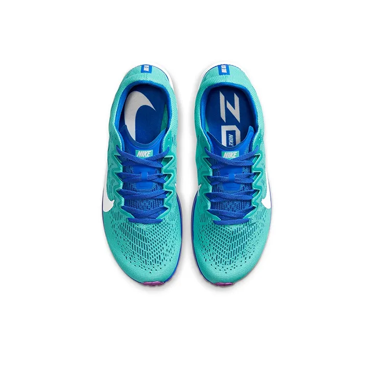 Nike Zoom Streak 7 Cushioning Anti Slip And Wear Resistant Low Top Marathon Running Shoes Men's Blue Green White-3