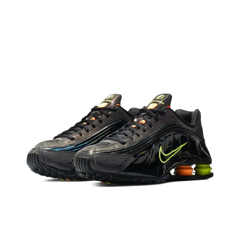 Nike Shox R4 Gel Black Neon-2