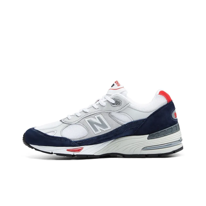 New Balance 991 Grey Navy Red-0