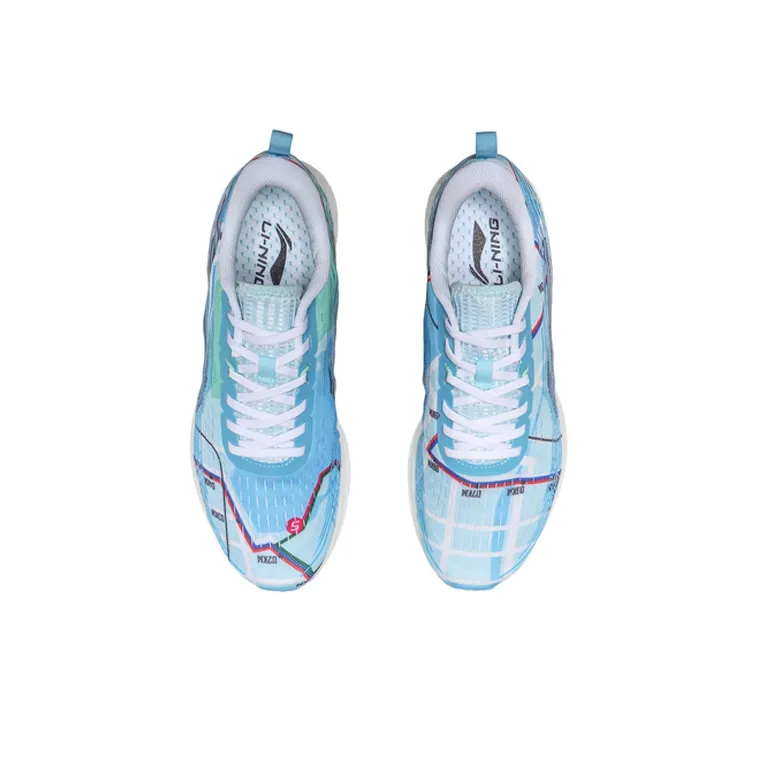 LiNing Red Hare 4 V2 Lightweight Cushioning Rebound Low-Top Running Shoes Men's Oil Blue-3