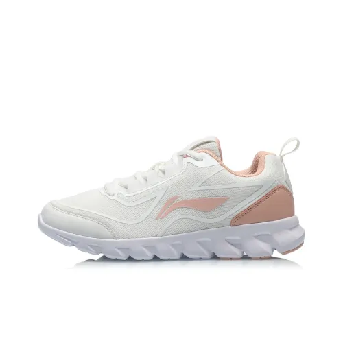 LINING Move With Your Heart Running Shoes Women's Low-Top Mist White