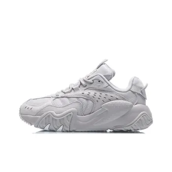 LiNing Cat Paw Lite Cushioning Anti Slip And Wear Resistant Low Top Running Shoes Women's Gray