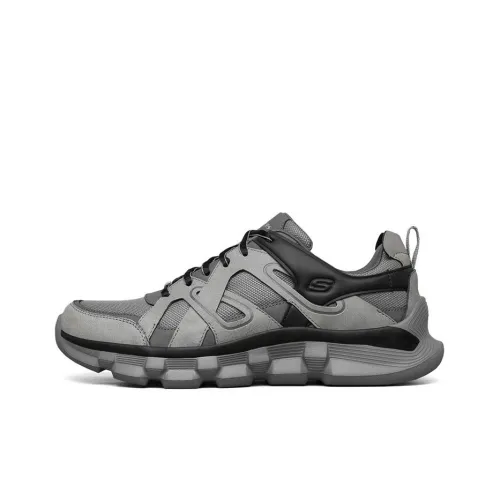 Skechers Block Running Shoes Men Low-Top Gray