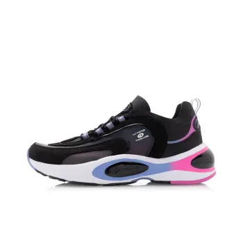 LiNing V8 Support Low Top Running Shoes Women's Black Blue Pink