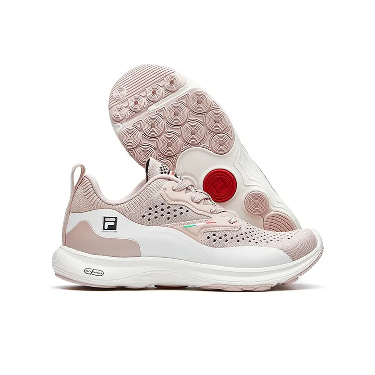 FILA Hyper Runner Cushioned Slip-Resistant Breathable Low-Top Running Shoes Women's Rose Smoke-4