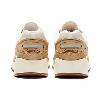 Saucony Shadow 6000 Anti Slip Wear Resistant Low Top Casual Running Shoes Unisex Beige Brown-3