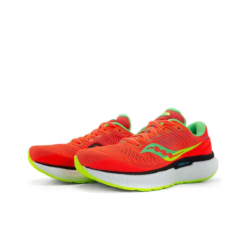 Saucony Triumph Cushioning Slip Resistant Breathable Lightweight Rebound Low Top Running Shoes Women's Red-2