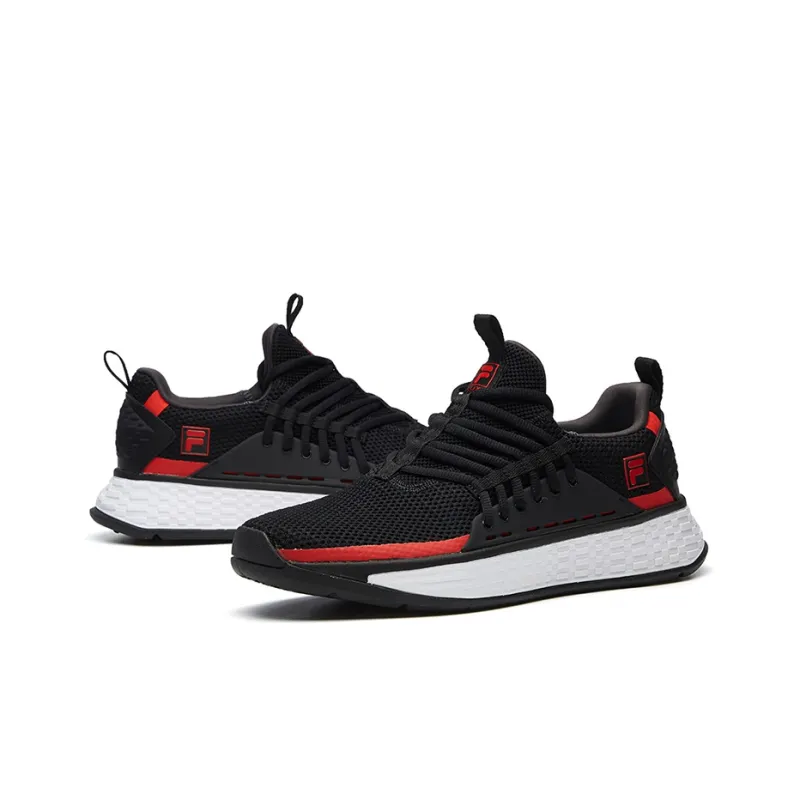FILA Lux Low Black/Red-3