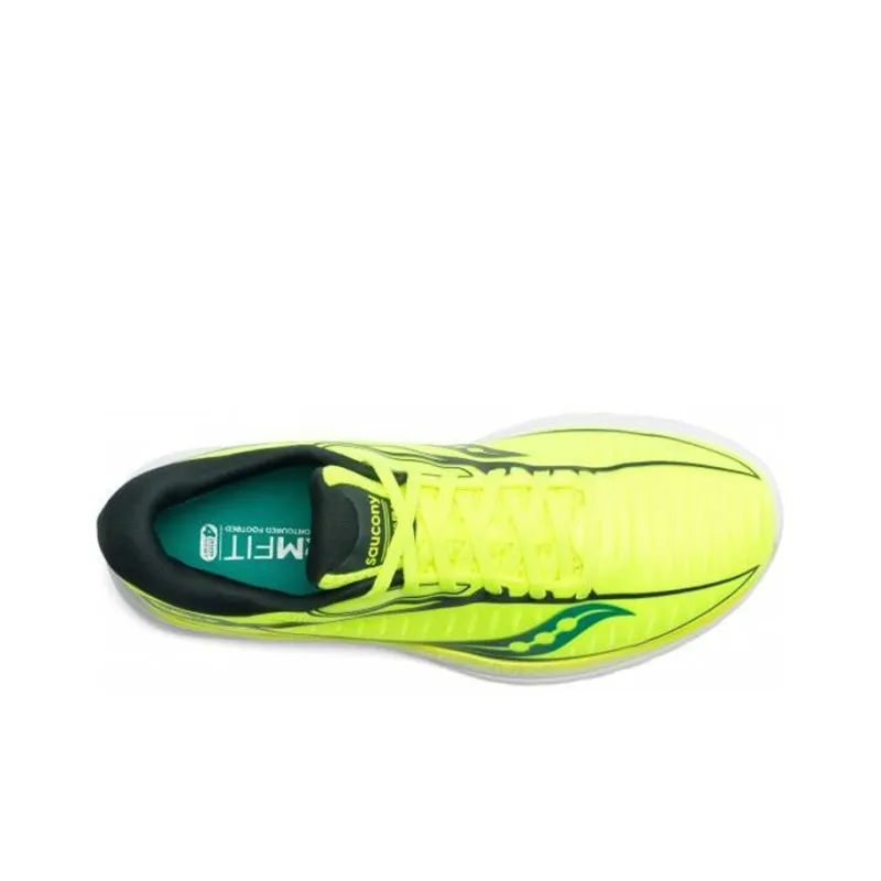 Saucony Kinvara 10 Slip Resistant Low Top Casual Running Shoes Men's Lemon Green-3