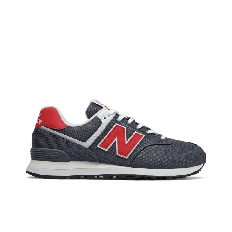 New Balance 574 Summer Mesh Grey Red-1