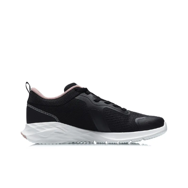 LiNing Durable Cushioning Low Top Running Shoes Women's Black-1