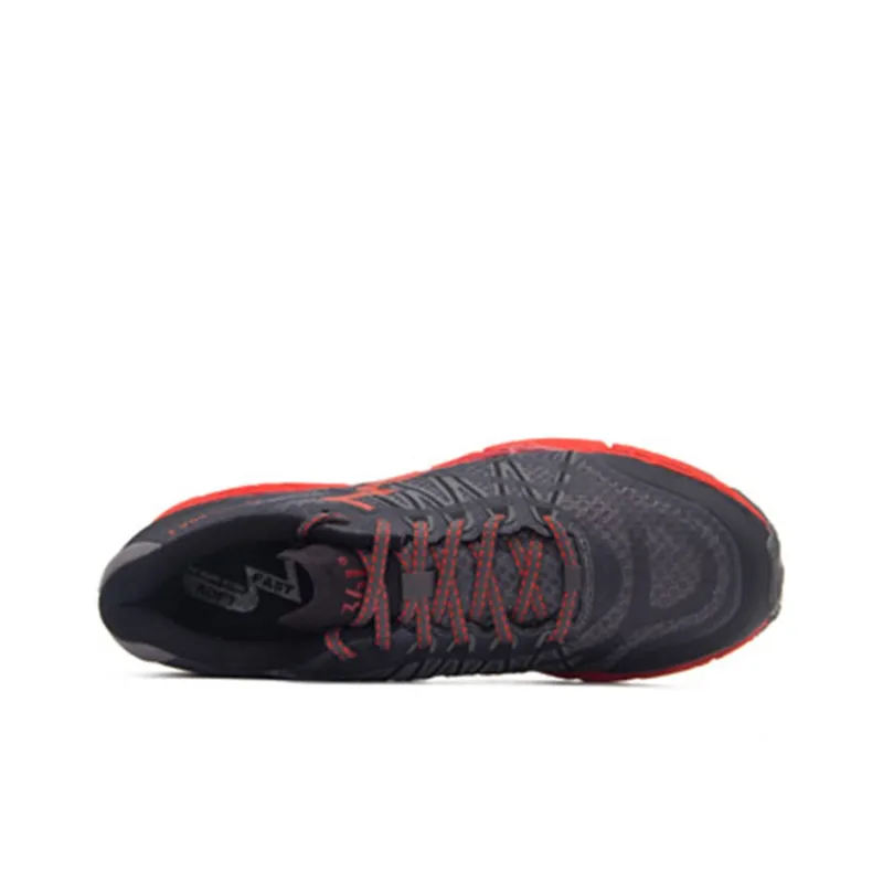 361° Q-Bounce International Thread Ortega2 Cushioned Slip-Resistant Low-Top Running Shoes Men's Black Red-4