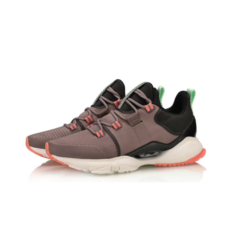 LiNing Crazy Run X Cushioning Rebound Low Top Running Shoes Women's Eggplant Purple-2