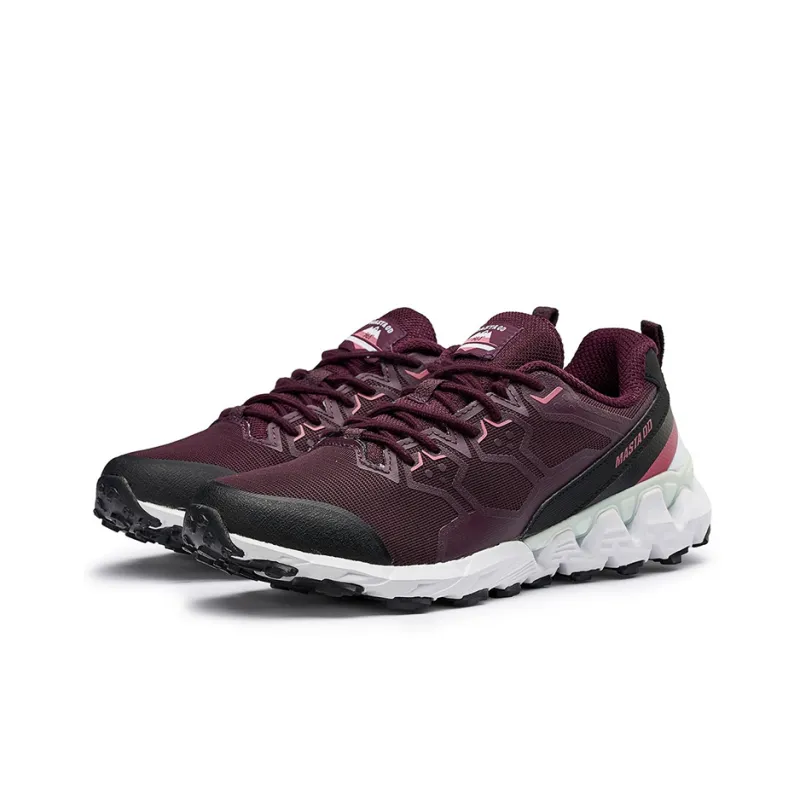 361° Abrasion Resistant Shock Absorbers Low Top Running Shoes Women's Red White-1