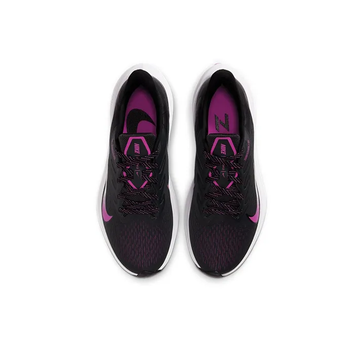 Nike Air Zoom Winflo 7 Dark Smoke Grey Fire Pink Women's-3