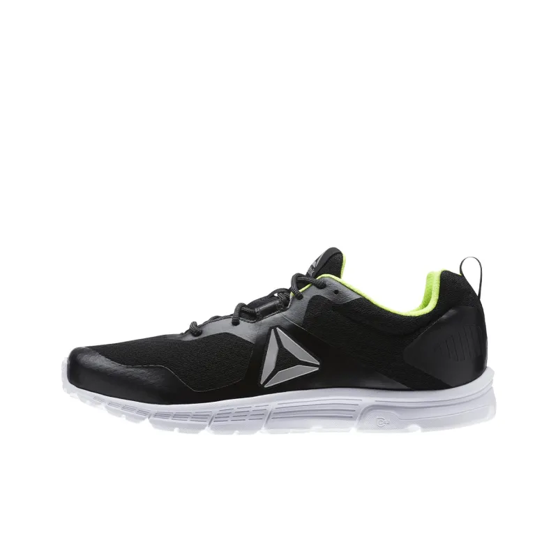 Reebok Breathable And Wear-resistant Low-Top Running Shoes Unisex Black Green-0