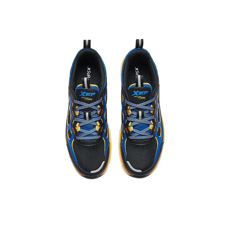 XTEP Shock Absorbers With Slip Resistant Features Low Top Running Shoes Men's Black Blue-2