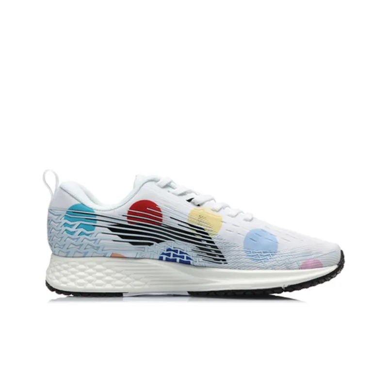 LiNing Red Hare 4 V2 Cushioned Slip Resistant Low Top Running Shoes Women's Blue White-1