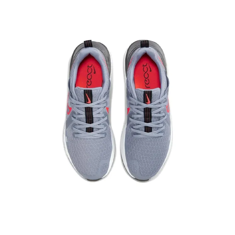 Nike Legend React 2 Obsidian Mist Laser Crimson-3