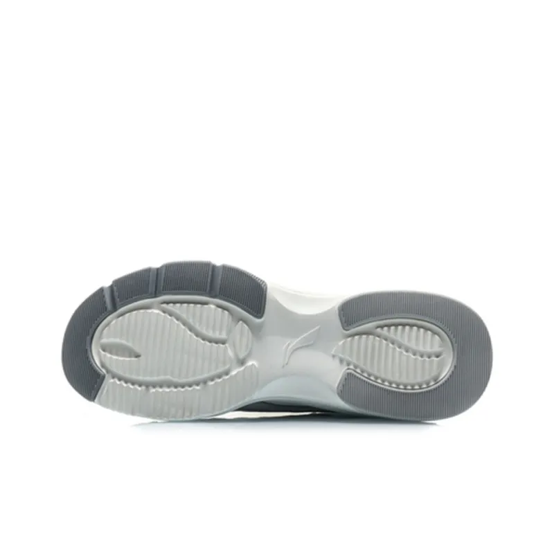 LiNing Breathable Low Top Running Shoes Men's Mist White-4