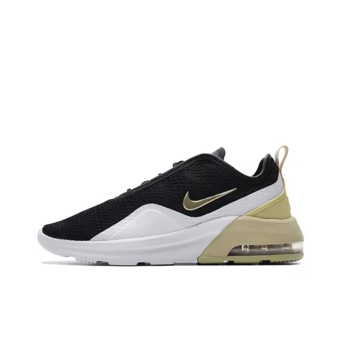 Nike Air Max Motion Running Shoes Women's Low-Top Black/White/Gold